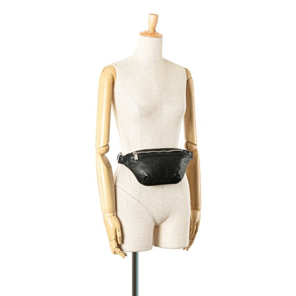 GUCCI Black Leather Fanny Pack - Picture 10 of 10